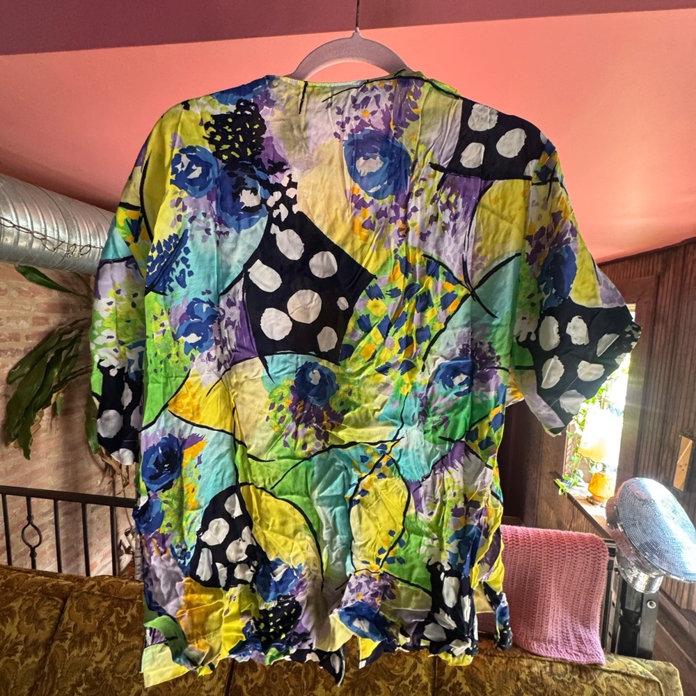 Colorful Abstract Button-Up Shirt - Picture 4 of 7